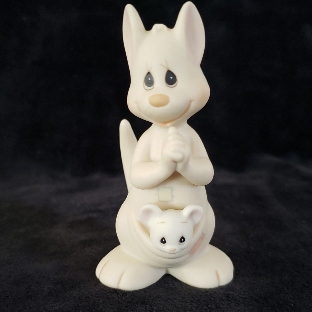 Vtg Precious Moments "Hello World" Figurine #521175 (1988) Bow and Arrow Mark
